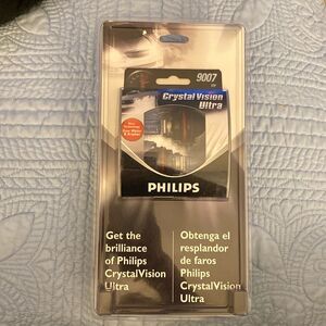 NWT Philips crystalvision ultra headlamps 9007 12v automobile